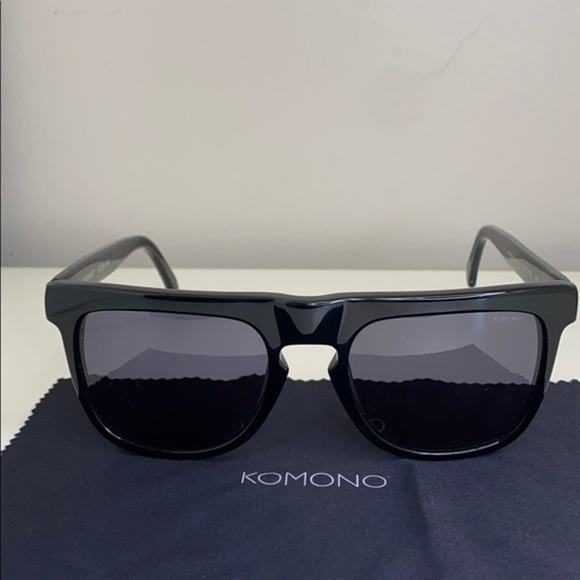 Komono Bennet Glossy Black New Sunglasses - Picture 14 of 16